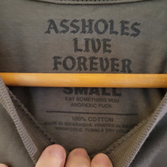 NWOT Assholes Live Forever Tee Small - Picture 3 of 5